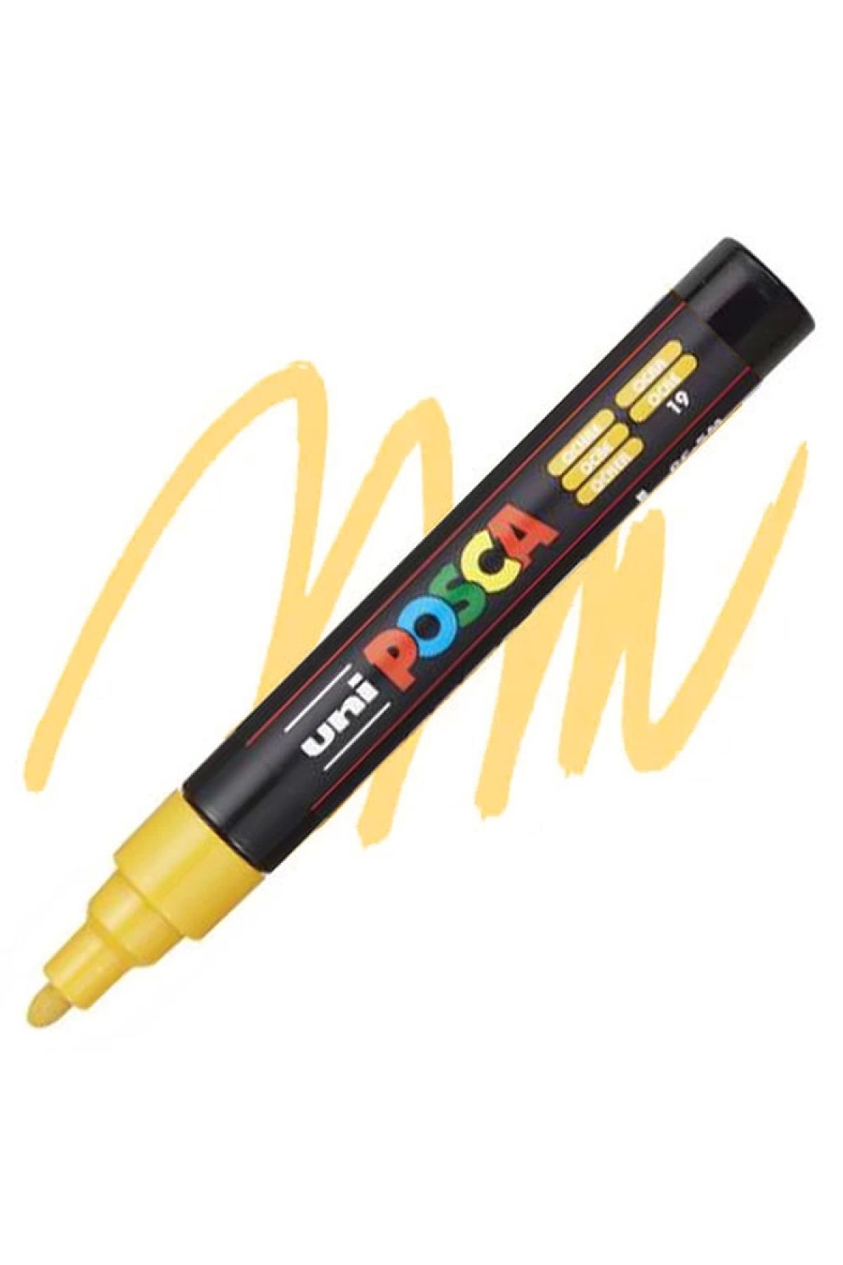 Uni-Ball Posca 1.8-2.5 Su Bazlı Poster Markörü Okra N Pc-5M