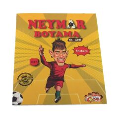 Neymar Çıkartmalı Maskeli Boyama Kitabı