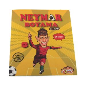 Neymar Çıkartmalı Maskeli Boyama Kitabı