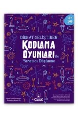 4+ Yaş ''Kodlama Oyunları - Yaratıcı Düşünme'' Okul Öncesi Eğlenceli Çocuk Etkinlik Kitabı