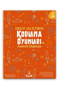 5+ Yaş ''Kodlama Oyunları - Analitik Düşünme'' Okul Öncesi Eğlenceli Çocuk Etkinlik Kitabı