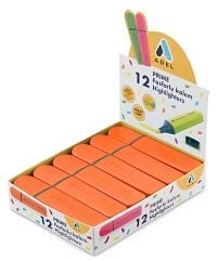 ADEL Prime Fosforlu Kalem, Turuncu 12 li paket