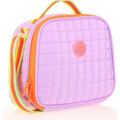 Kaukko Kids Isı Yalıtımlı Kız Çocuk Lila Turuncu Beslenme Çantası K9047