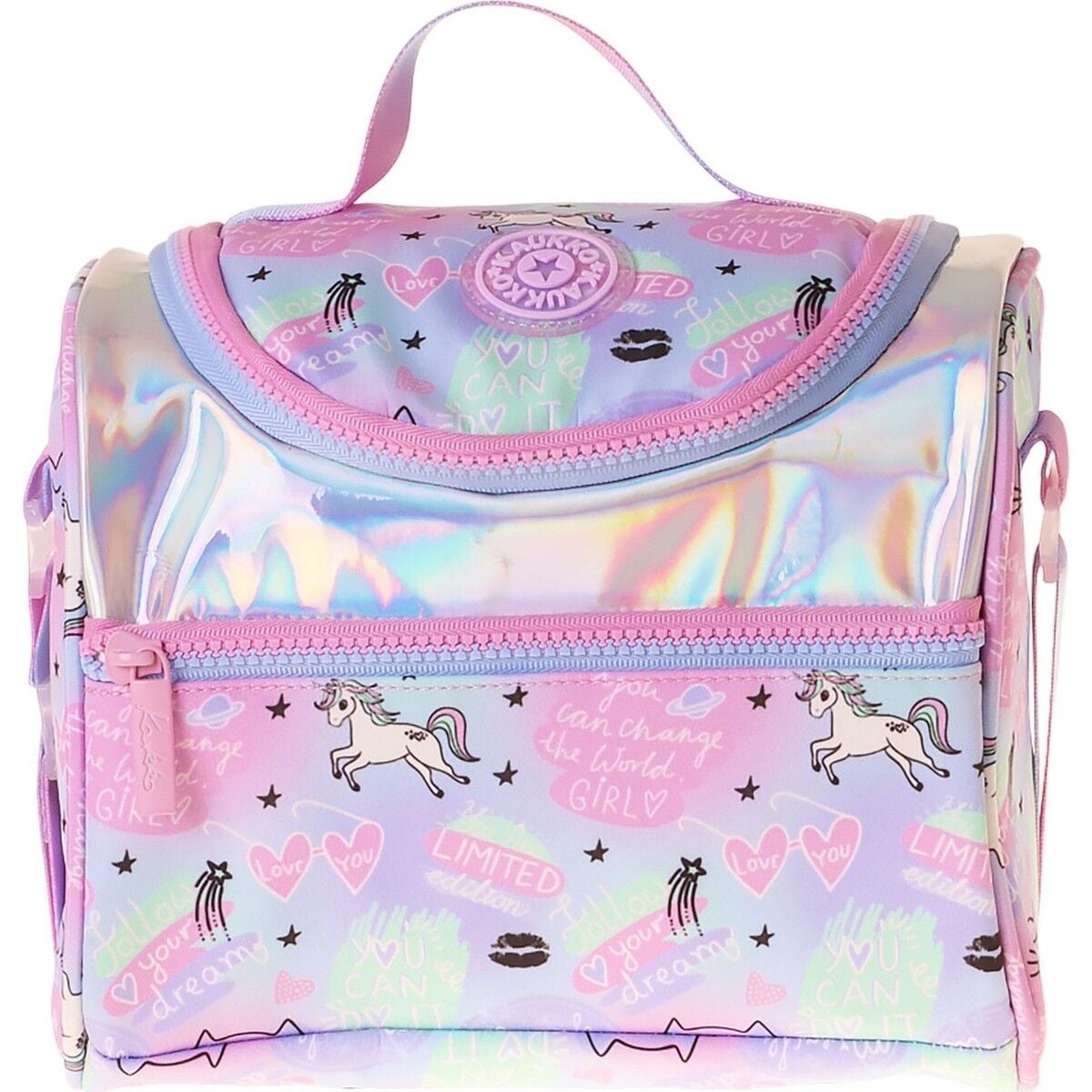 Kaukko Kids Kız Çocuk Dream Baskılı Isı Yalıtımlı Okul Beslenme Çantası (Çok Renkli) - L5344
