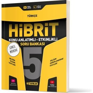 Hız Yayınları 5. Sınıf Hibrit Türkçe Soru Bankası-Bağlam Temelli Sorular ve Güncel Müftedat