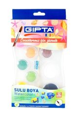 Gıpta Karton Kutu Suluboya 12 Renk