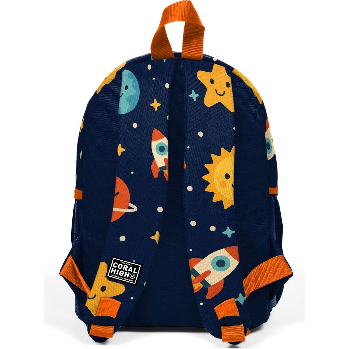 Coral High Minik Yuva Sırt Çantası Lacivert Uzay Desenli Iki Bölmeli 33260