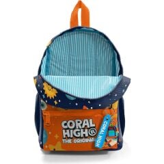 Coral High Minik Yuva Sırt Çantası Lacivert Uzay Desenli Iki Bölmeli 33260