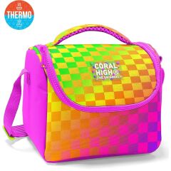 Coral High Kids Renkli Dama Desenli Thermo Beslenme Çantası 37103