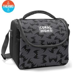 Coral High Kids Gri Siyah Yarasa Desenli Thermo Beslenme Çantası 37144