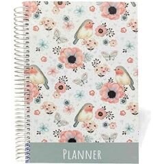 Lizy Liz Sert Kapak Spiralli 4 Renk Baskılı Tarihsiz Ajanda AJT01-9