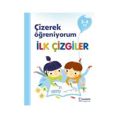 3-4 Yaş Çizerek Öğreniyorum İlk Çizgiler Uçanbalık Yayıncılık
