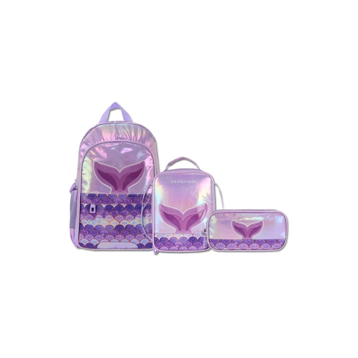 Orijinal U.s. Polo Mor Seti 1 Çanta+Beslenme+Kalemlik