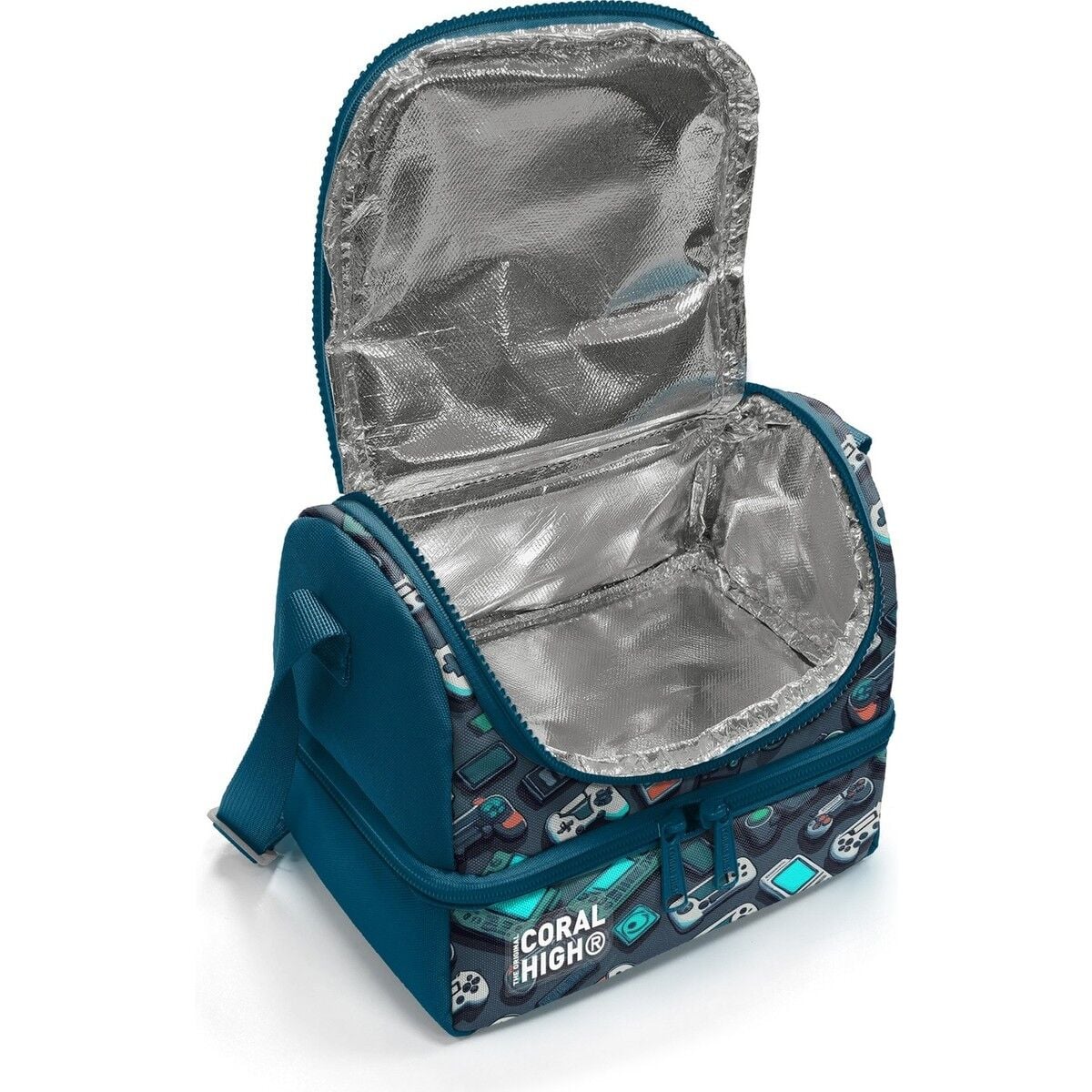 Coral High Kids Nefti Gamer Desenli Thermo Iki Katlı Beslenme Çantası 37220
