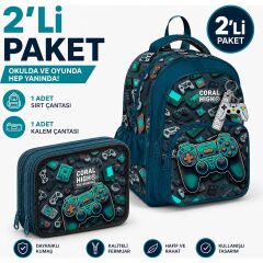 Coral High Nefti Gamer Sırt Çantası 14423+ Kalemlik 11155
