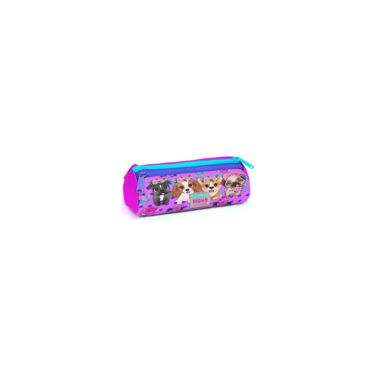 Coral High Pembe Köpek Desenli Sırt Çantası 23750+ Kalemlik 22050