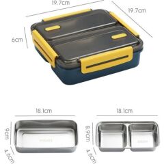 Vagonlife Çelik Lunch Box Mavi