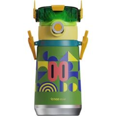 Vagonlife CS 0001 500 ml Yeşil Pipetli Boyun Askılı Çelik Termos