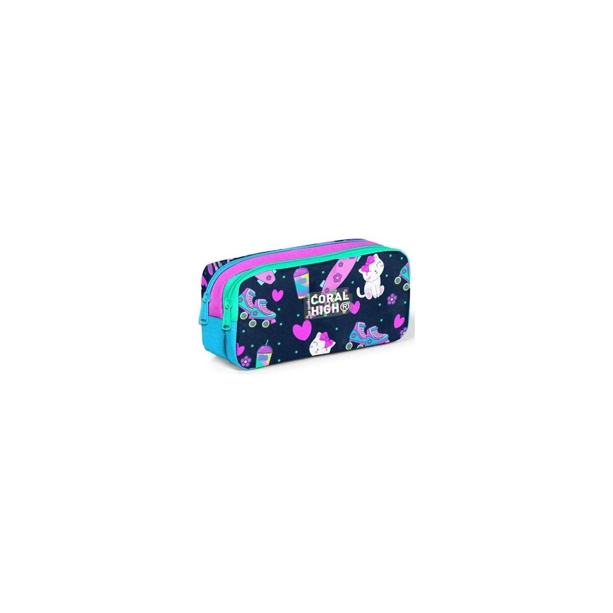 Coral High Lacivert Pembe Kedili Sırt Çantası 23658+ Kalemlik 12091