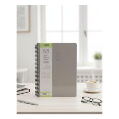 Gıpta 20x28 222-Sek Ajanda Gri