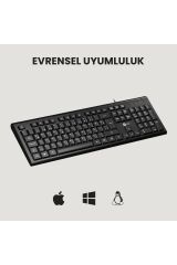 Lecoo Kb101 Siyah Kablolu Klavye