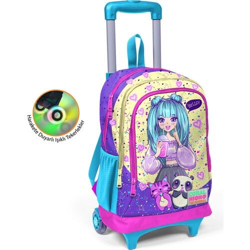 Coral Hıgh Çekçek Sırt Çanta(ışıklı Tekerlek)