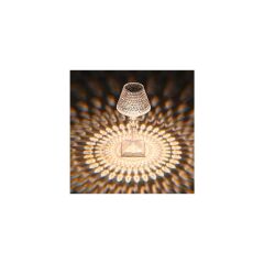 Decisive 3 Renk Dokunmatik Kristal Masa Lambası USB Kablosuz Karartma Başucu Lambası Romantik Dekoratif Masa