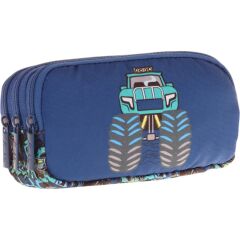 Kaukko Kıds 3 Bölmeli Kalem Çantası (leather Truck)krn-L8261