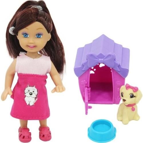 Barınak Köpekli Mini Manken Bebek