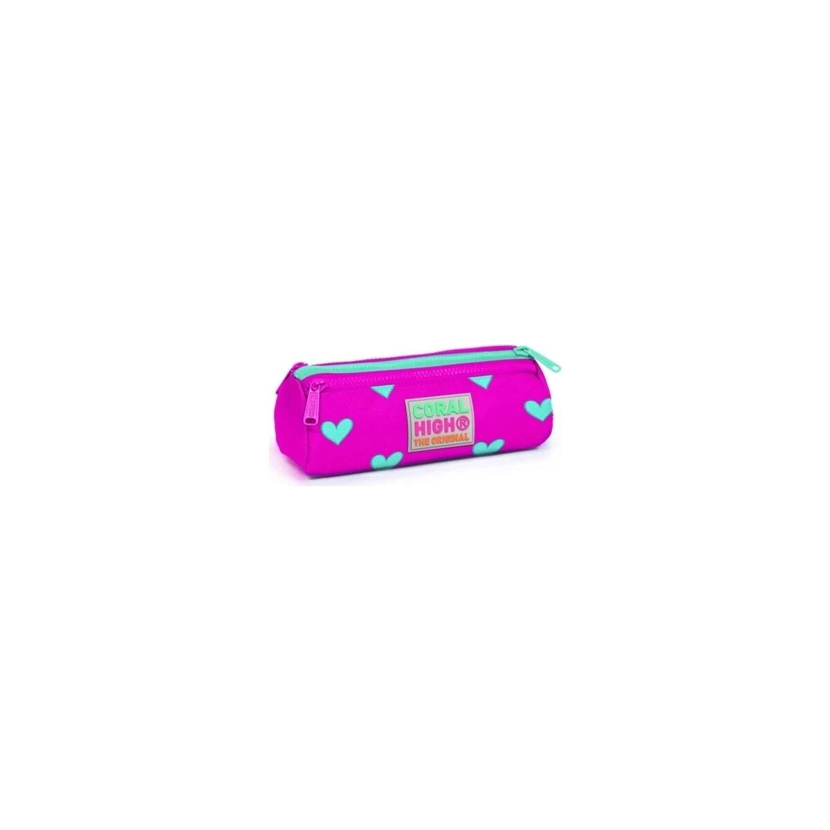 Coral Hıgh Kalp Desenli Pembe Yeşil Sırt Çantası 23113+ Kalemlik 22317
