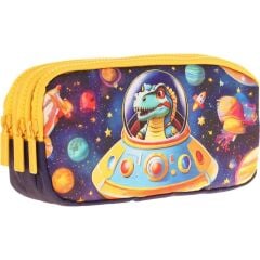 Kaukko Kıds 3 Bölmeli Kalem Çantası (layer Astronaut)krn-L8273