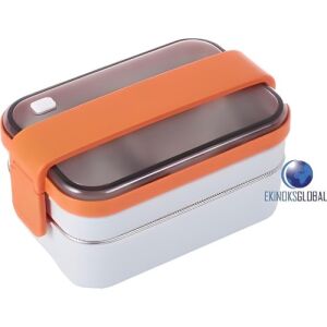 Vagonlife Çelik Pudra Koyu Gri Beslenme Kabı Sefer Tası 1200 ml BL20183