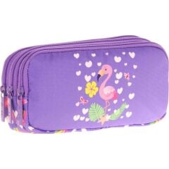 Kaukko Kıds 3 Bölmeli Kalem Çantası (cheerful Flamıngo)krn-L8226