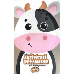 Stickerli Aktivite ve Boyamalar Çiftlik Hayvanları