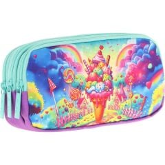 Kaukko Kıds 3 Bölmeli Kalem Çantası (layer Ice Cream)krn-L8251