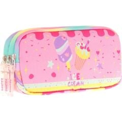 Kaukko Kıds 3 Bölmeli Kalem Çantası (paterned Ice Cream)krn-L8232