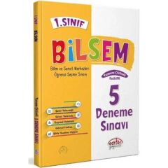 Editör Yayınları 1. Sınıf Bilsem Hazırlık 5 Deneme