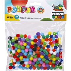 Nova Color Ponpon 10 Mm 200 Lü