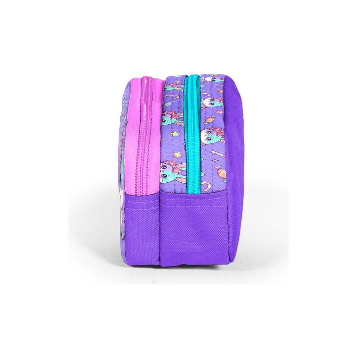 Coral High Kids Milka Su Yeşili Tavşan Desenli Iki Bölmeli Kalem Çantası 31055
