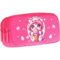 Kaukko Kıds 3 Bölmeli Kalem Çantası (layer Cat)krn-L8250