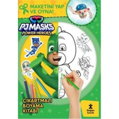 Pjmask   Power   Heroes   Çıkartmalı Boyama Kitabı