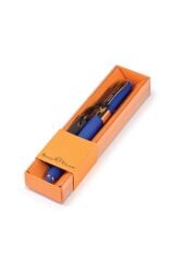 ''monaco'' Tükenmez Kalem-Mavi-0,5 Mm. Kutulu - (mavi Gövde, Turuncu Kutu)