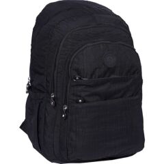 Relaxion Siyah Su Geçirmez Krinkıl Kumaş Mini Sırt Çantası 1625