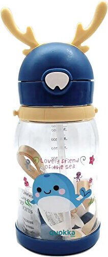 Taros Unıck Color Geyik Figürlü Tritan Matara Mavi