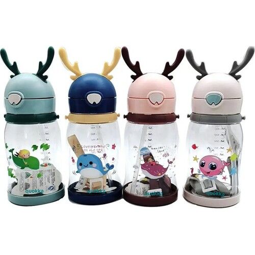 Taros Unıck Color Geyik Figürlü Tritan Matara Mavi