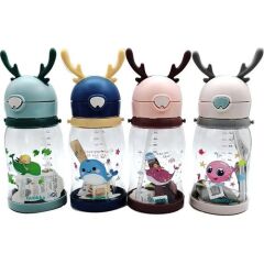 Taros Unıck Color Geyik Figürlü Tritan Matara Pembe