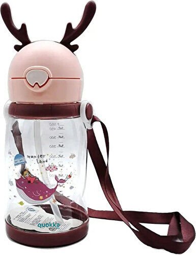 Taros Unıck Color Geyik Figürlü Tritan Matara Pembe