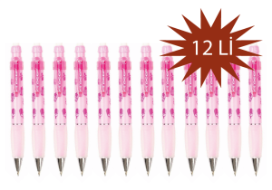 Serve Deep Pastel Tatlı Serisi 0.7 mm Şeker Pembe Versatil Kalem 12li paket