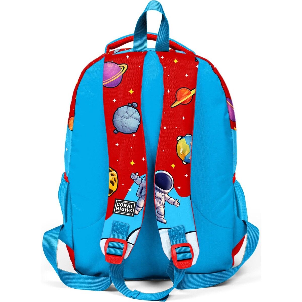 Coral High Kids Astronot Uzay Desenli Üç Bölmeli Okul Sırt Çantası 33245