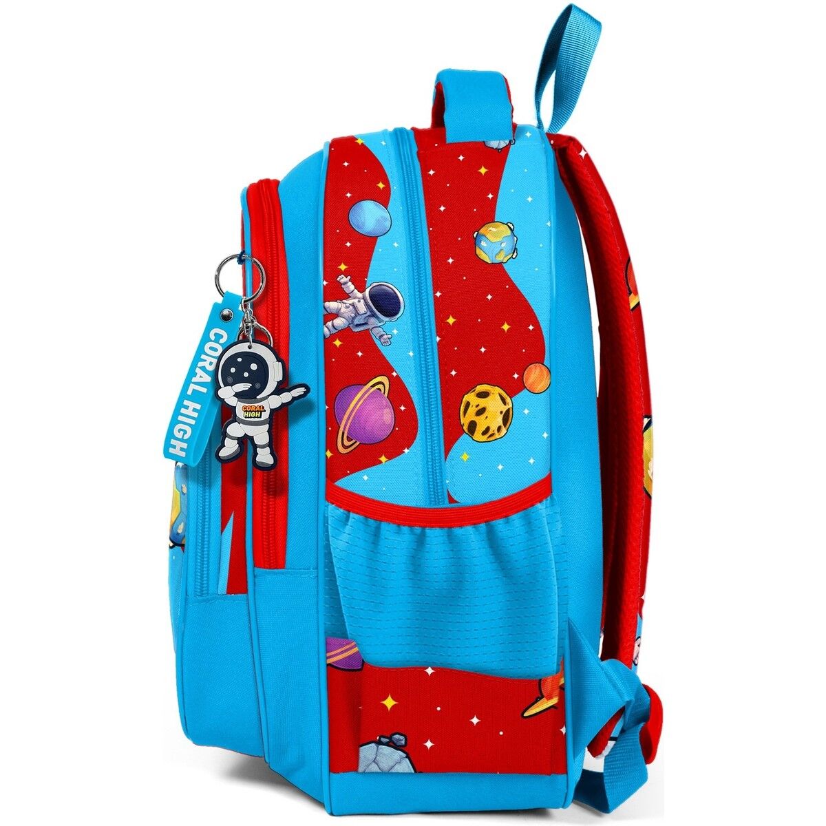 Coral High Kids Astronot Uzay Desenli Üç Bölmeli Okul Sırt Çantası 33245